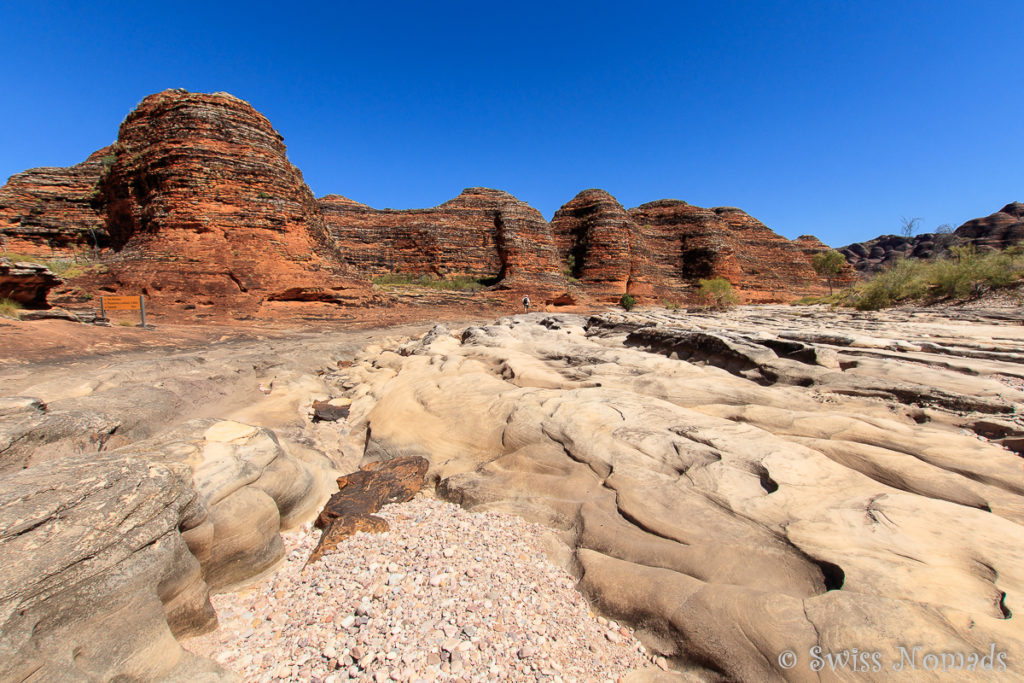 Das Ausgetrocknete Flussbett des Piccaninny Creek im Purnululu Nationalpark