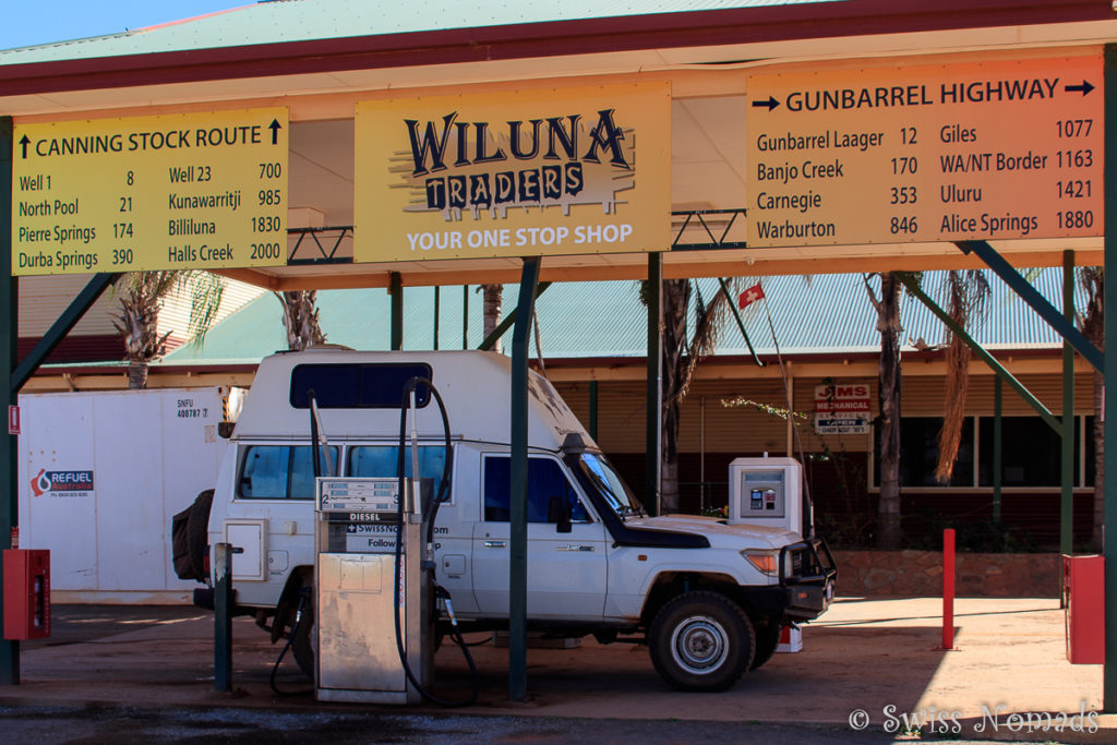 Wiluna Ende der Canning Stock Route