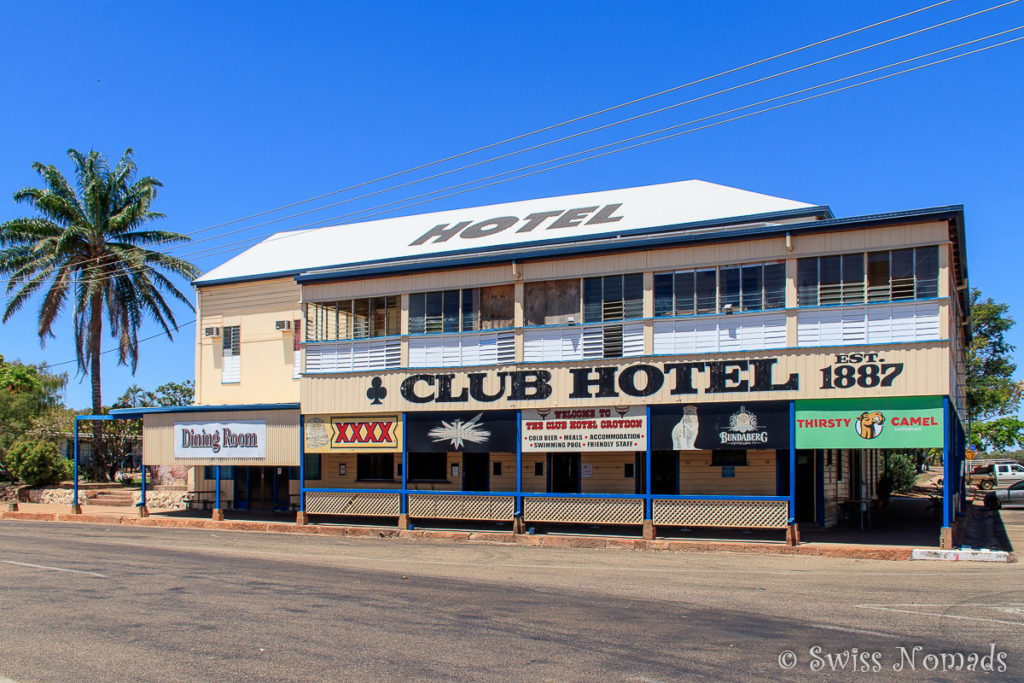 Das Club Hotel in Croydon entlang des Savannah Way