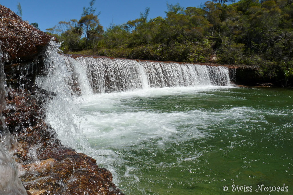 Erfrischendes Bad bei den Fruit Bat Falls am Cape York
