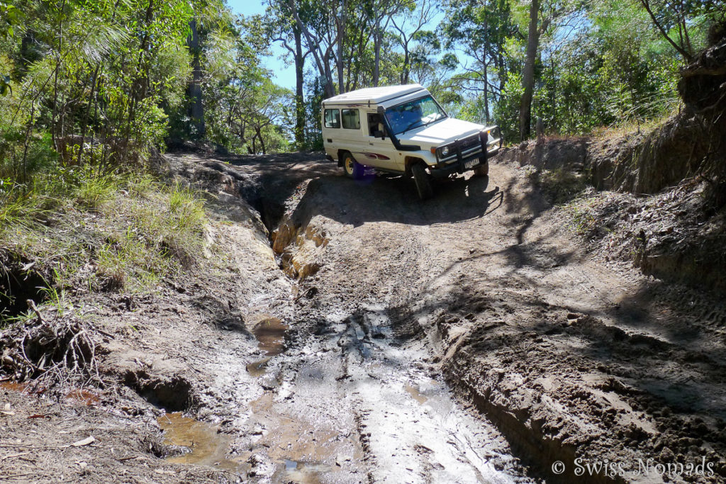 Die Gunshot Creek Crossing entlang des Old Telegraph Tracks am Cape York