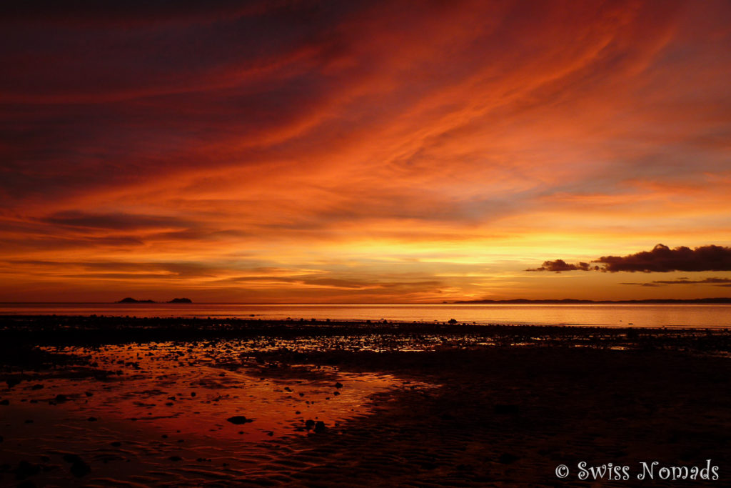 Traumhafter Sonnenuntergang an der Loyalty Beach am Cape York