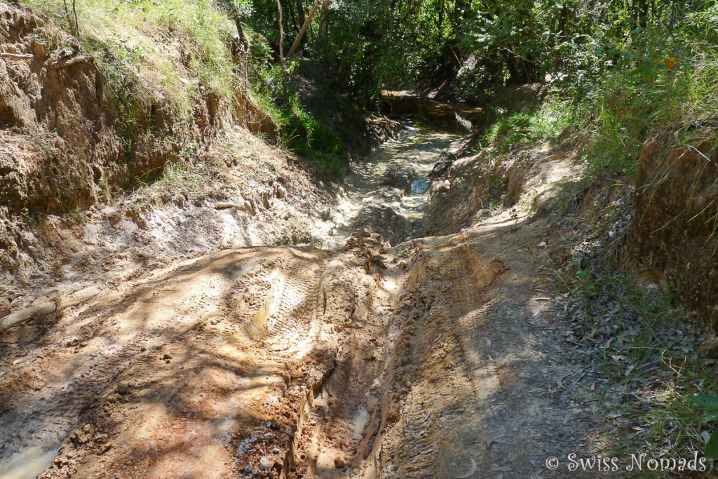 Die Palm Creek Crossing des Old Telegraph Tracks zum Cape York