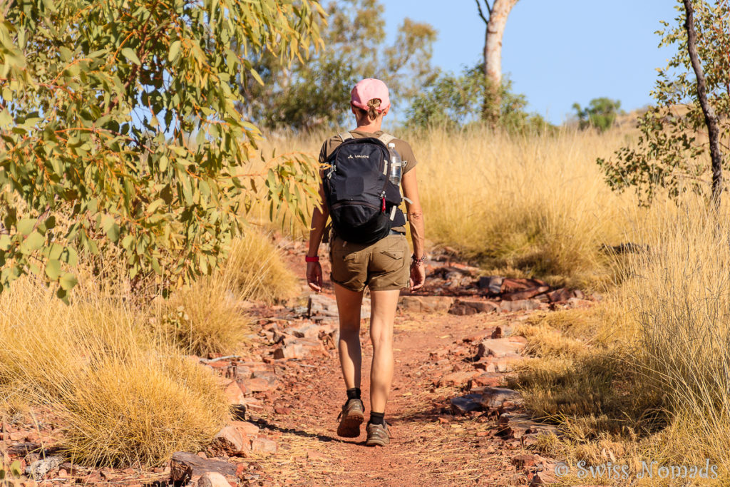 Reni beim Wandern im Boodjamulla / Lawn Hill Nationalpark