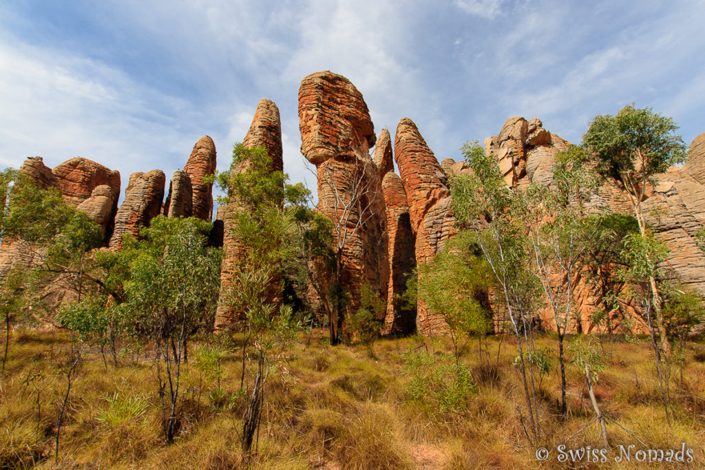 Die Felsformationen der Western Lost City im Limmen Nationalpark