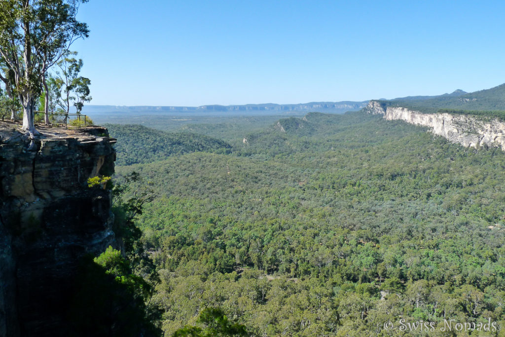 Die Aussicht vom Boolimba Bluff über den Carnarvon Gorge