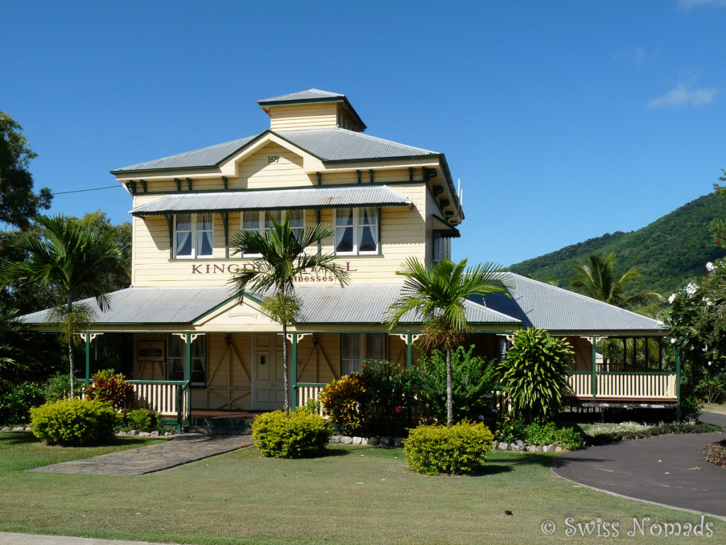 Das schön renovierte Gebäude des alten Spitals in Cooktown