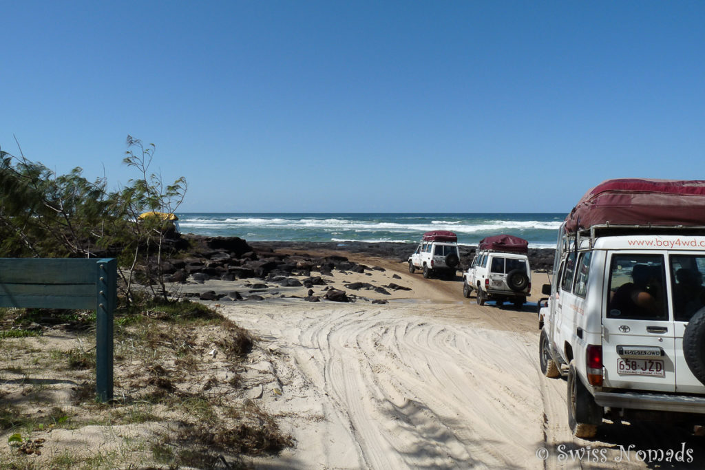 Tourgruppe auf Fraser Island