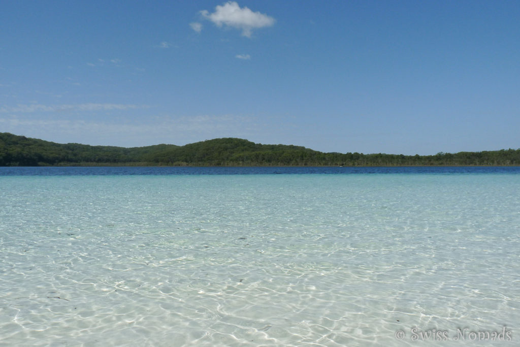 Der wunderschöne Lake Birrabeen auf Fraser Island