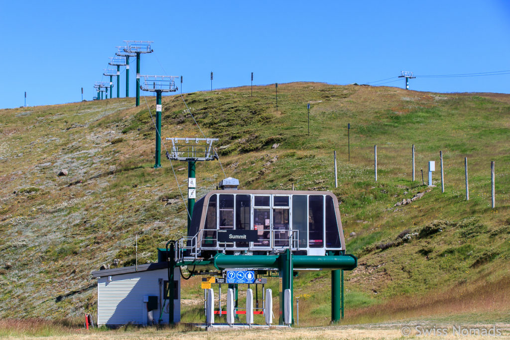 Skilift im Skigebiet Hotham Heights in den Australischen Alpen