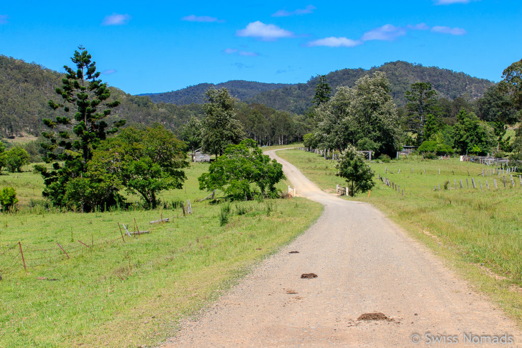 Fahrt entlang der Old Glen Innes Road