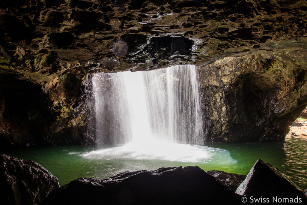 Wasserfall der Natural Bridge im Springbrook Nationalpark