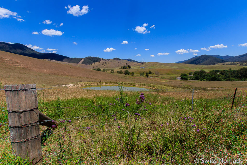 Farmland entlang des Thunderbolts Way