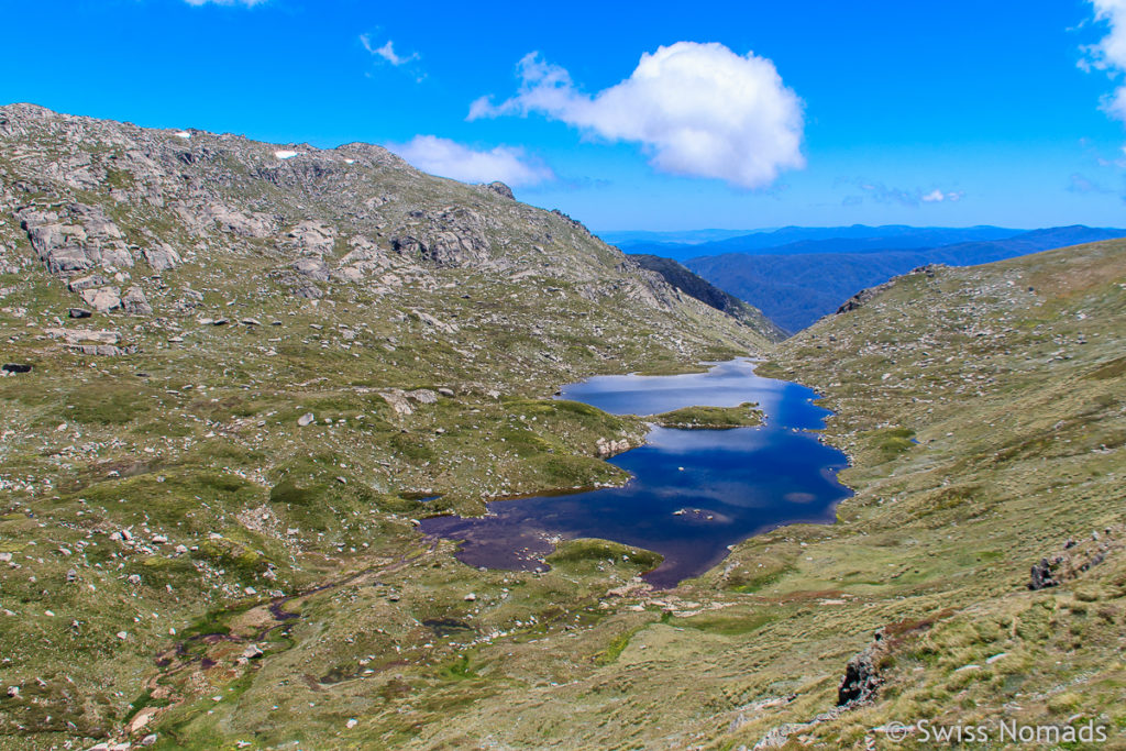 Lake Albina entlang der Wanderung zum Mount Kosciuszko in AUstralien