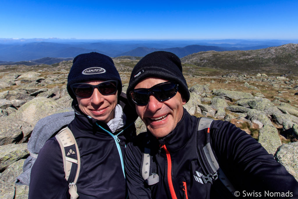 Swiss Nomads auf Mount Kosciuszko, dem Höchsten Berg in Australien