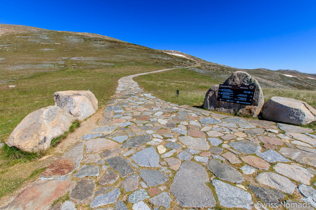 Wanderweg vom Rawson Pass zum Mount Kosciuszo Australien