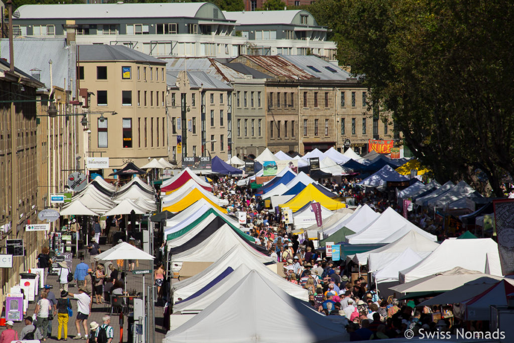 Auf dem Salamanca Market in Hobart, Tasmanien