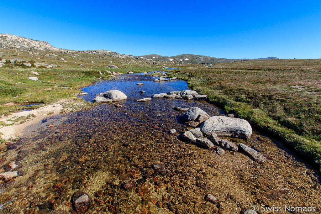 Der Snowy River beim Mount Kosciuszko in Australien