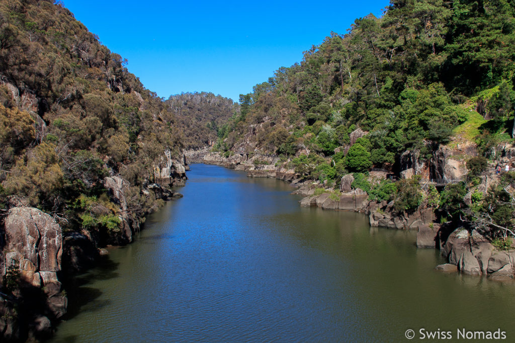 Die schöne Wanderung im Cataract Gorge in Launceston, Tasmanien