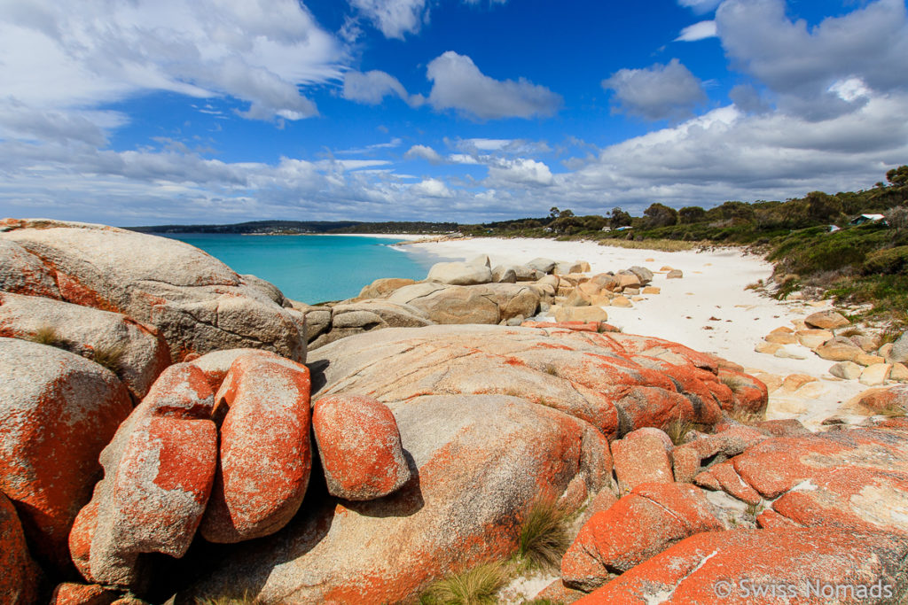 Schöne Wanderungen entlang der Friendly Beaches and der Coles Bay in Tasmanien