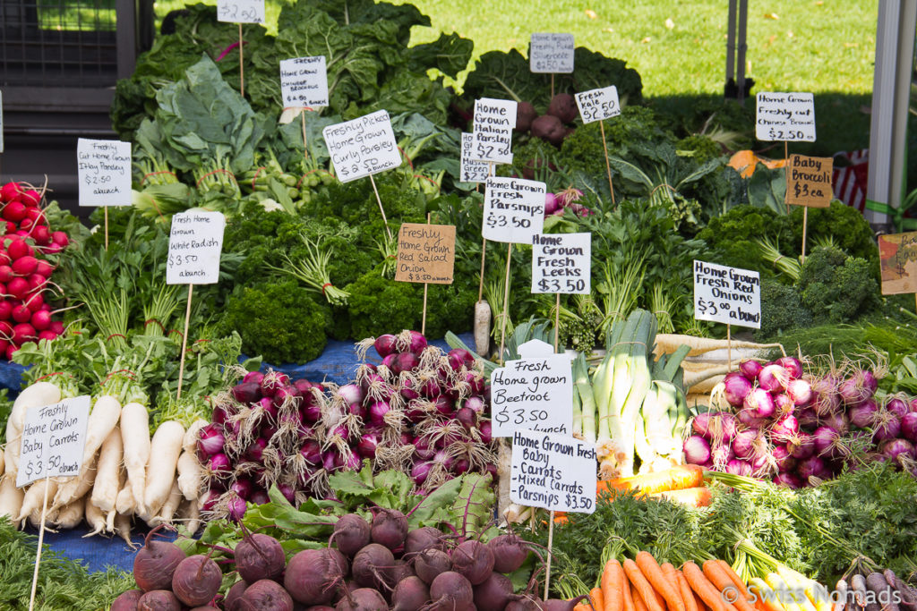 Der Salamanca Market in Hobart ist eine der Top 10 Tasmanien Sehenswürdigkeiten