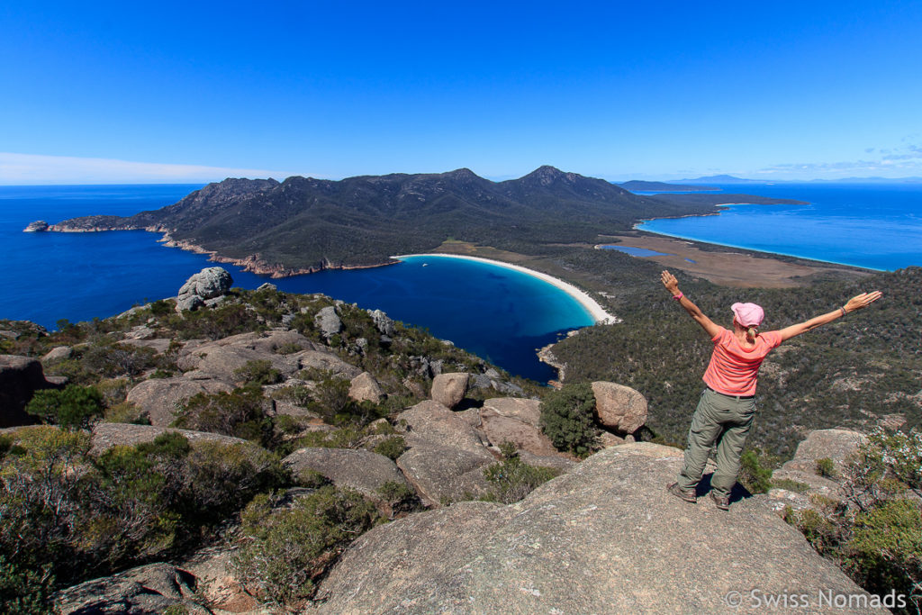 Die Wineglass Bay ist eine der Top 10 Tasmanien Sehenswürdigkeiten