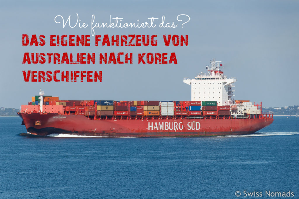 Fahrzeug von Australien nach Korea verschiffen