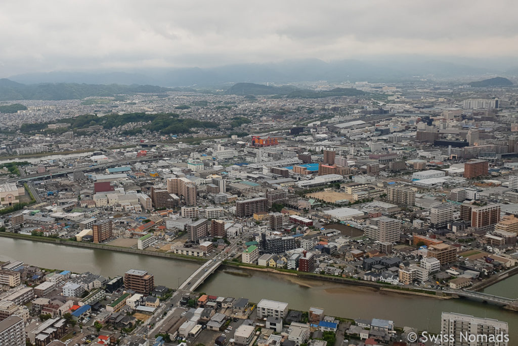 Fukuoka Japan beim Anflug