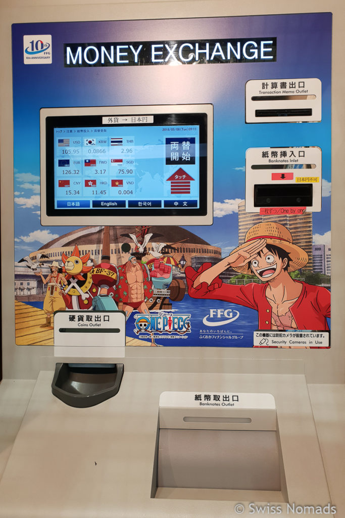 Geldwechselautomat in Japan