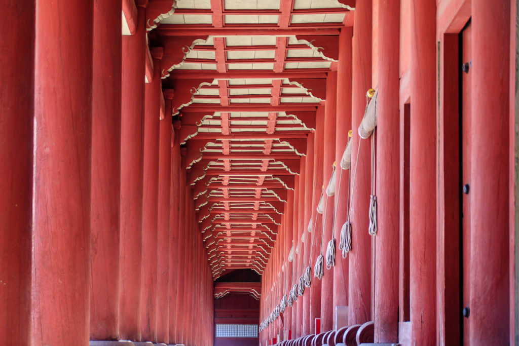 Der Jongmyo Shrine ist eine beliebte Sehenswürdigkeit in Seoul