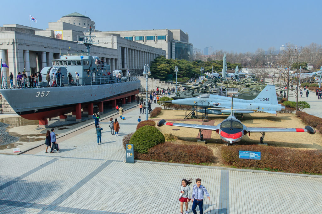 Das Kriegsmuseum Museum of Korea in Seoul