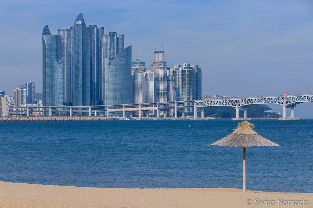 Gwangalli Strand Busan in Südkorea