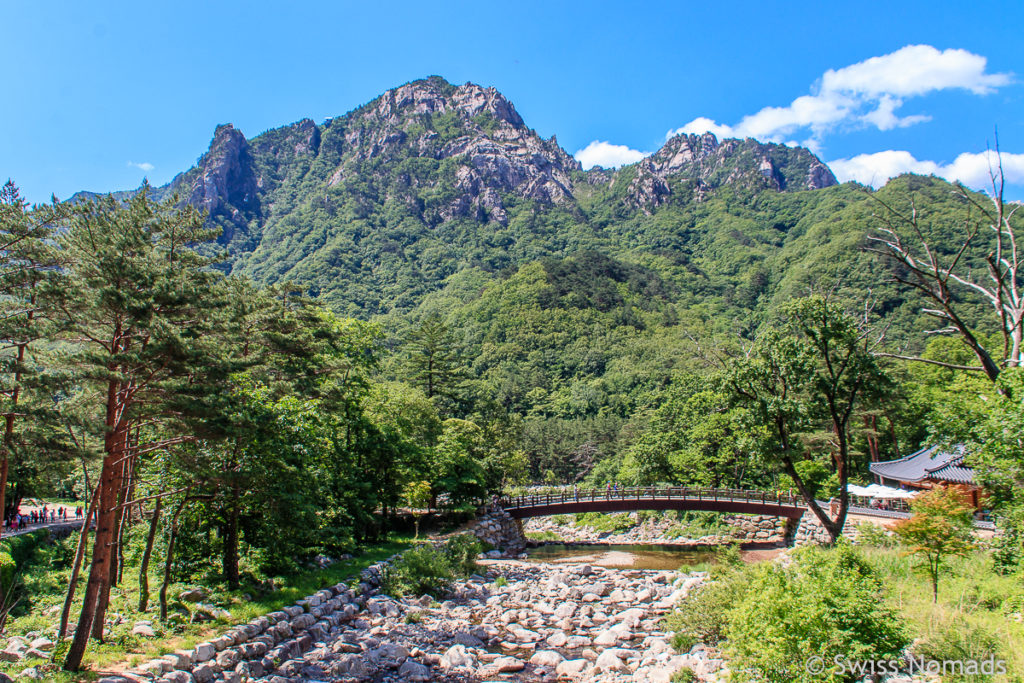 Die Flusslandschaft im Seoraksan Nationalpark