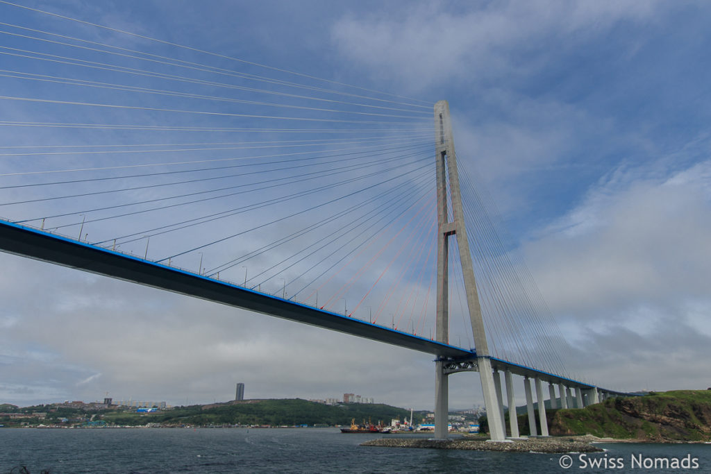 Russky Bridge in Wladiwostok Russland