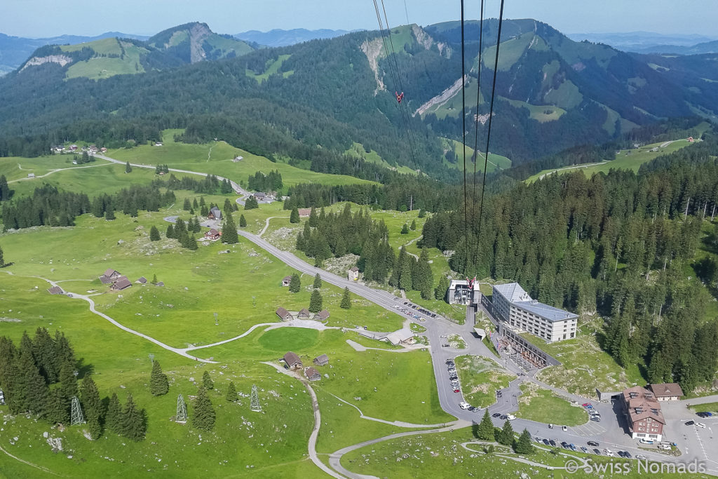 Die Talstation der Säntisbahn auf der Schwägalp