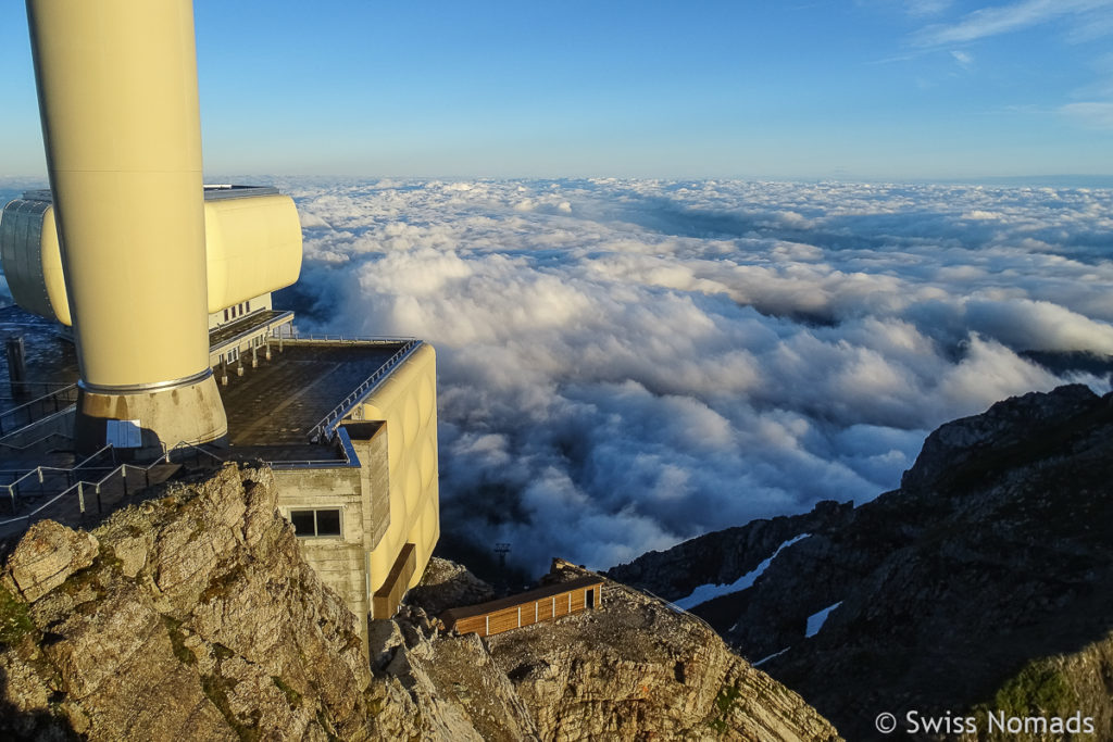 Die Sendestation auf dem Säntis