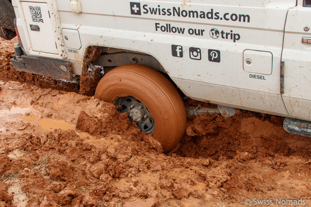 Stecken geblieben im Schlamm. Wie kommt man wieder raus