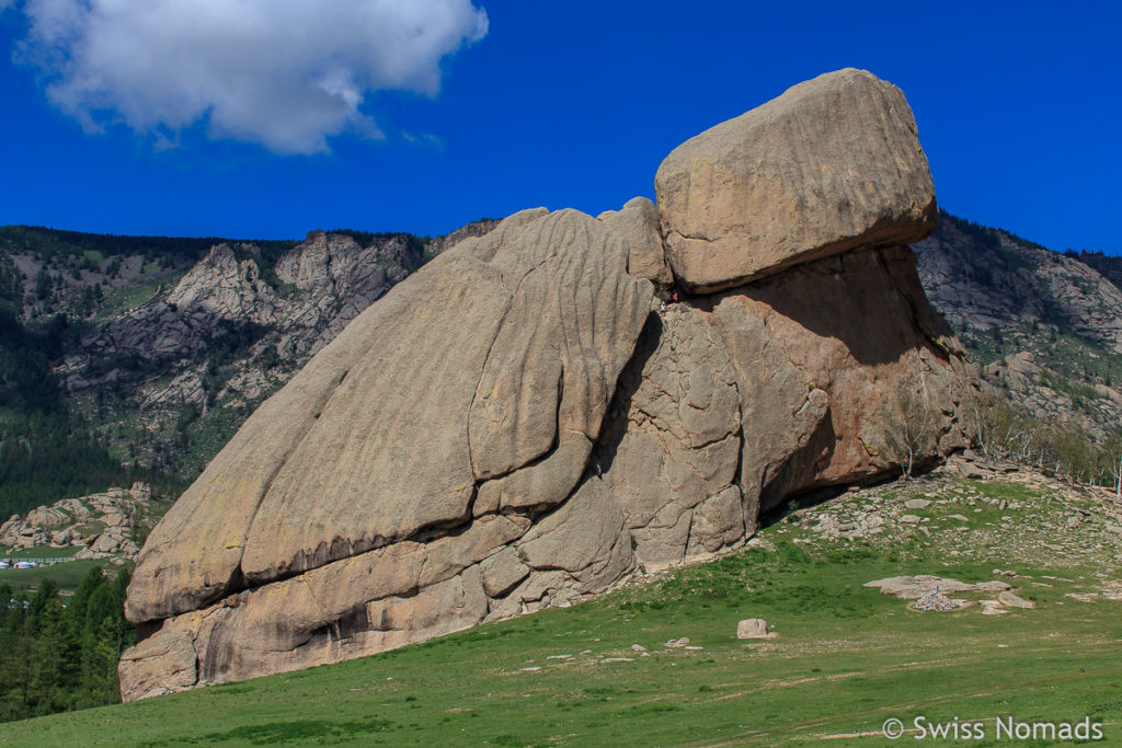 Der Turtle Rock im Gorkhi Terelj Nationalpark in der Mongolei