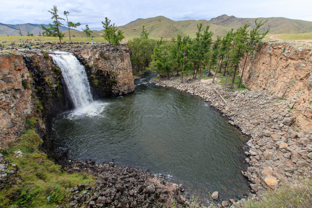 Der Orkhon Wasserfall ist einer der schönsten Orte in der Mongolei