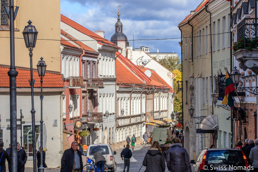 Strasse in Vilnius Litauen