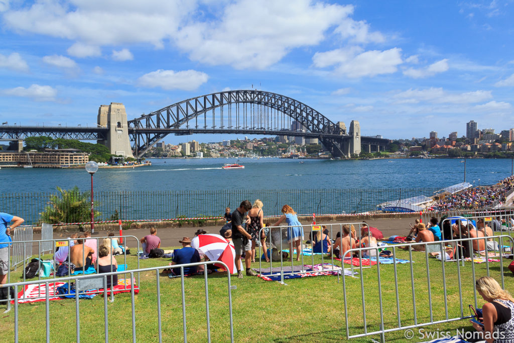 Aussichtspunkt im Botanischen Garten Silvester in Sydney