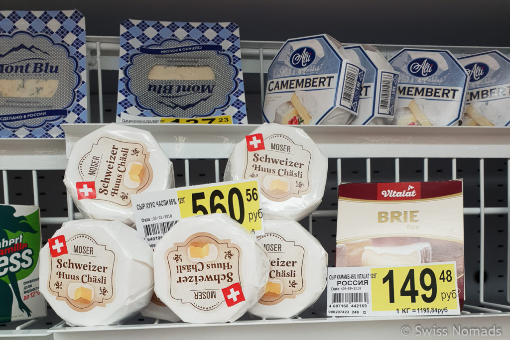 Käse aus der Schweiz auf dem Weg quer durch Russland