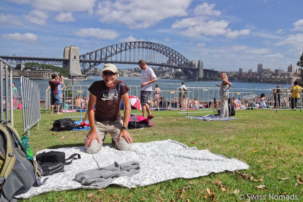 Marcel im Botanischen Garten an Silvester in Sydney