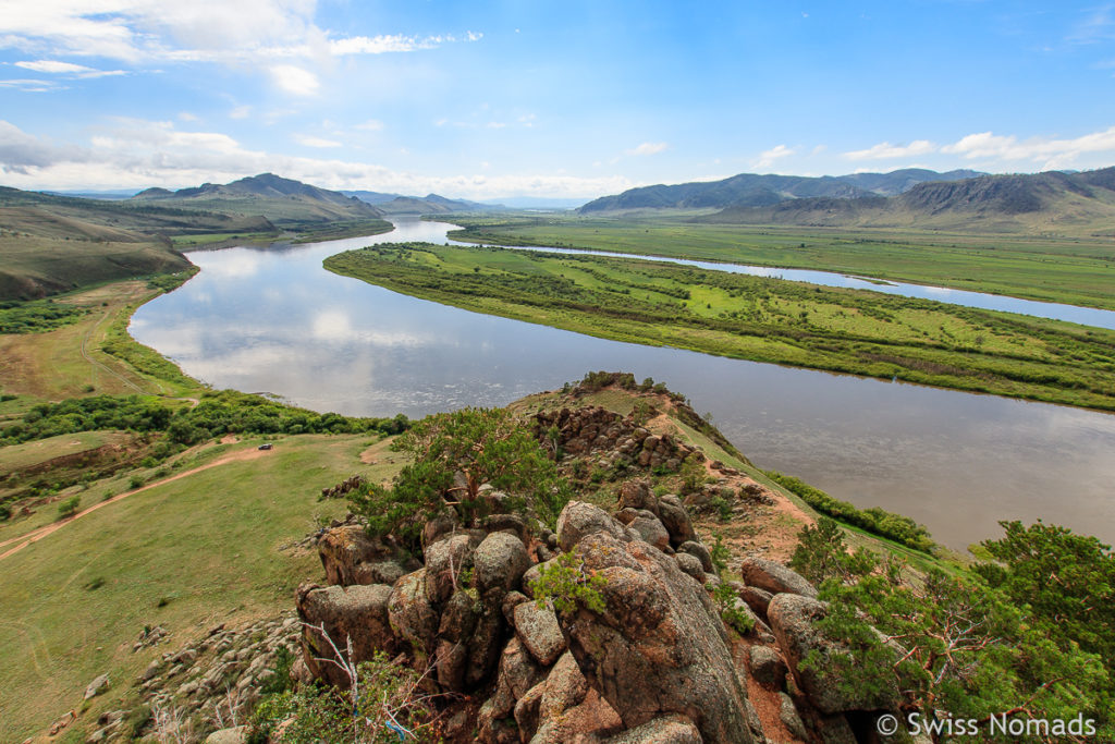 Selenga Fluss zwischen Wladiwostok und dem Baikalsee in Russland