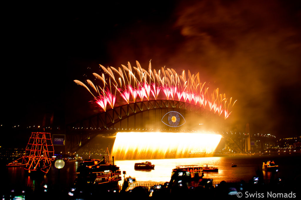 Silvester in Sydney Feuerwerk