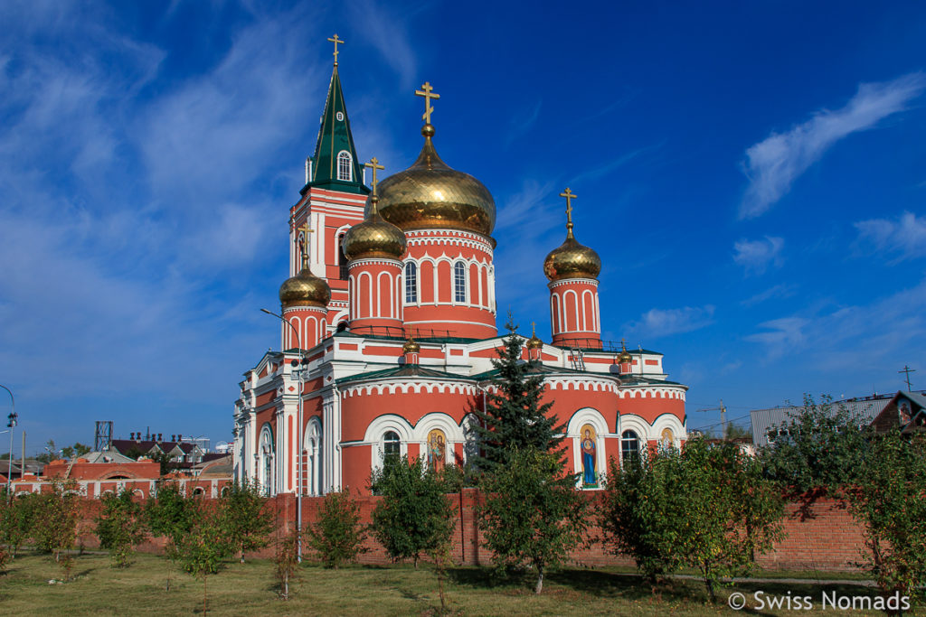 Die Znamensky Kathedrale in Barnaul, Russland