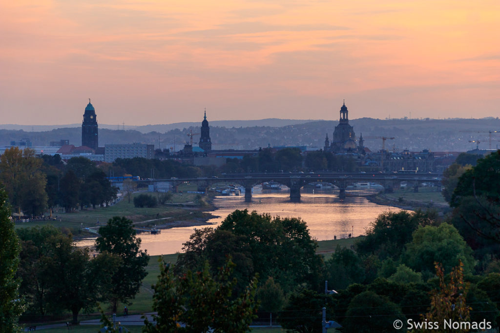 Aussicht auf die Elbe in Dresden