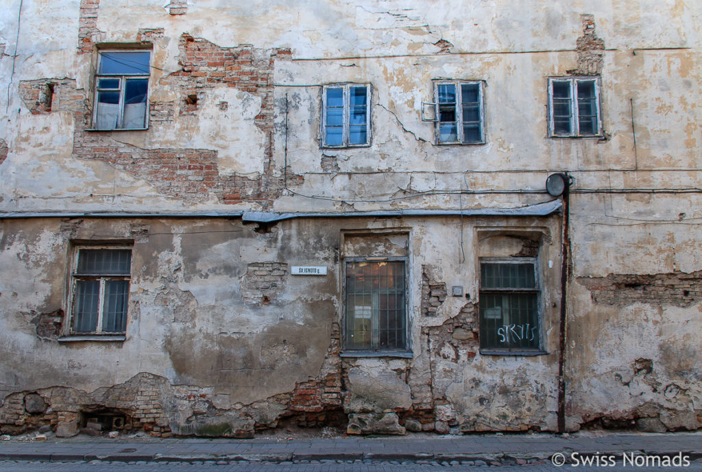 Fassade in Vilnius in Litauen