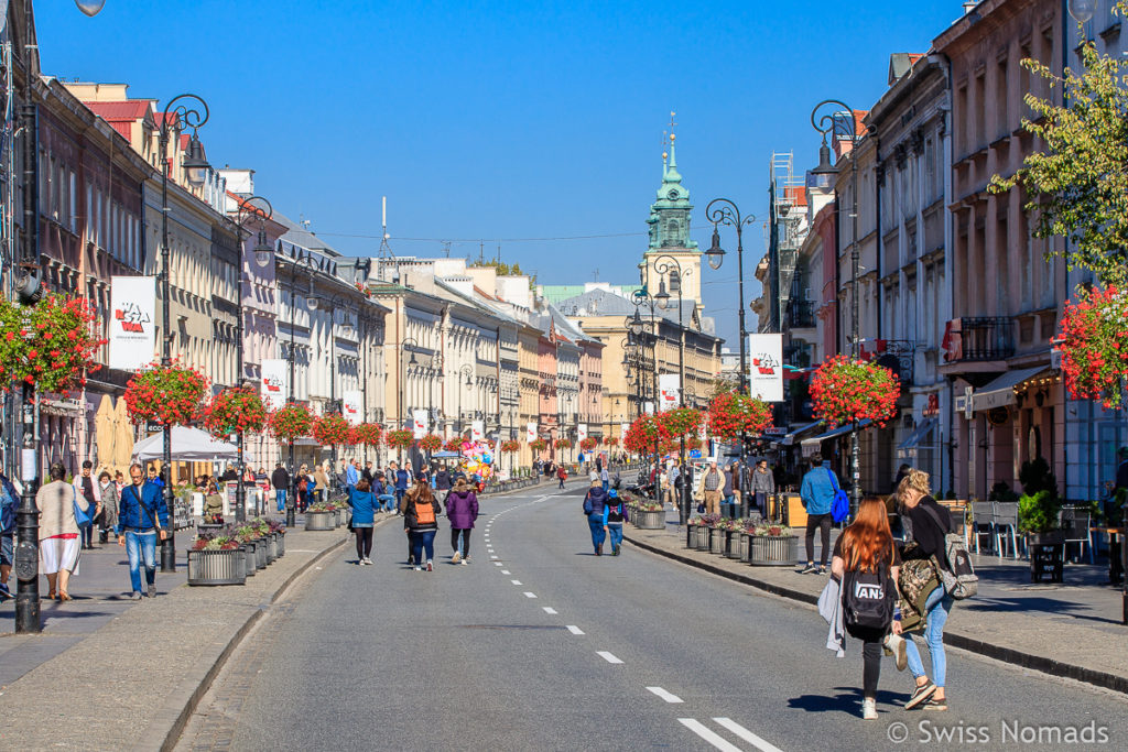 Krakowskie Przedmiescie Strasse Warschau