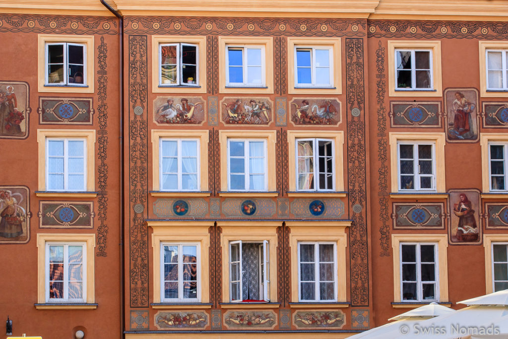 Fassade in der Warschauer Altstadt